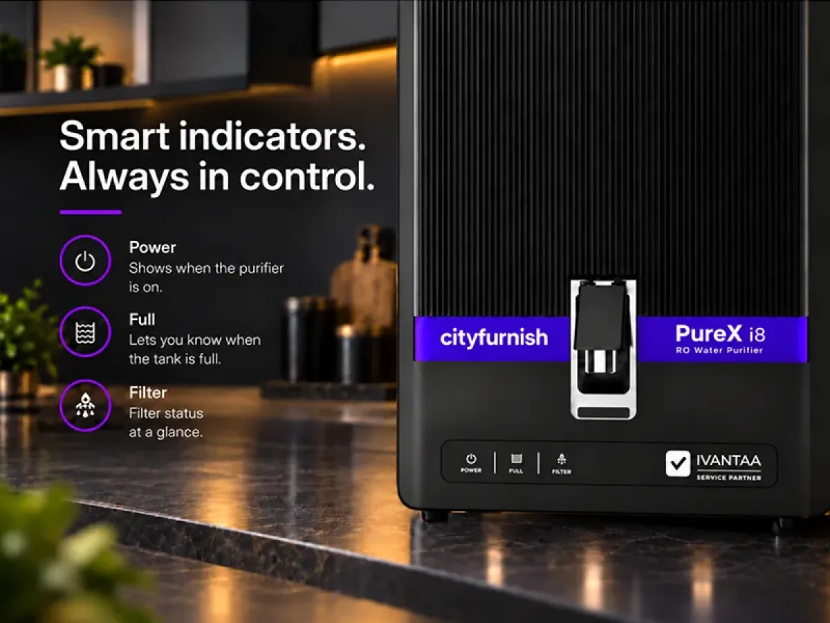 PureX i8 Water Purifier   RO + Alkaline + Zinc